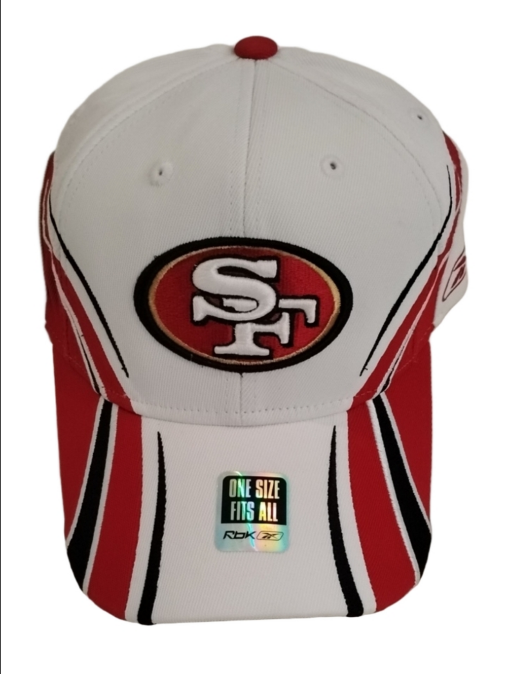 NFL San Francisco 49ers Reebok White and Red Team Logo Cap
